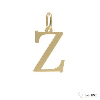 Precyzyjnie wykonana złota zawieszka od Sklepu Jubilerskiego Diament w kształcie litery Z.jpg